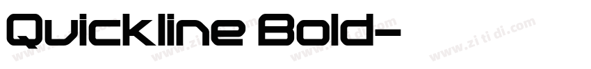 Quickline Bold字体转换